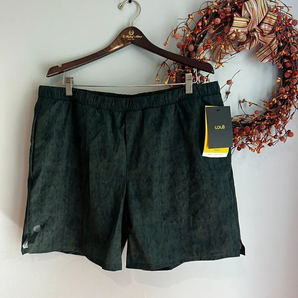 Lole Men's Terra Sports Running Yoga Short Lined Sz XTRA-LARGE in Edgewood
